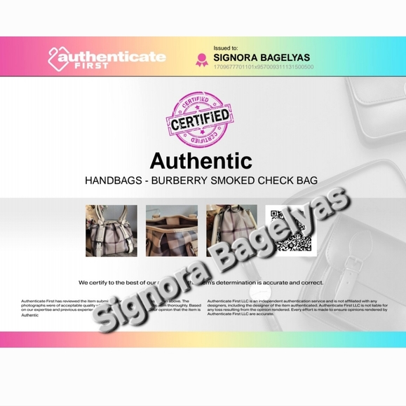 Burberry smoke check coated canvas bag - Picture 10 of 10